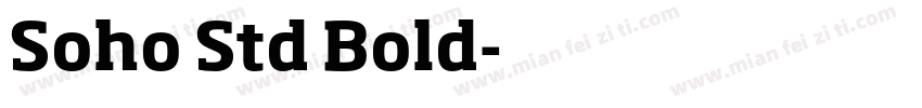 Soho Std Bold字体转换